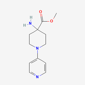4-Amino-1-(pyridin-4-yl)piperidine-4-carboxylic acid methyl ester