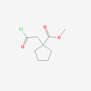 Methyl 1-(2-chloro-2-oxoethyl)cyclopentanecarboxylate