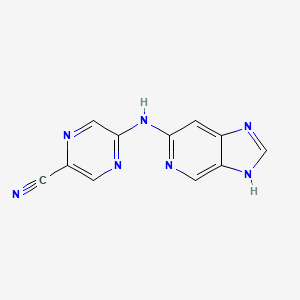 5-(1H-imidazo[4,5-c]pyridin-6-ylamino)pyrazine-2-carbonitrile