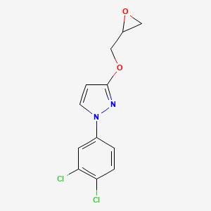 1-(3,4-dichlorophenyl)-3-(oxiran-2-ylmethoxy)-1H-pyrazole