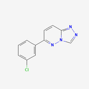 molecular formula C11H7ClN4 B8427800 6-(m-Chlorophenyl)-1,2,4-triazolo[4,3-b]pyridazine 