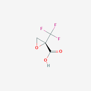 molecular formula C4H3F3O3 B8427804 (S)-2,3-epoxy-2-trifluoromethylpropionic acid 