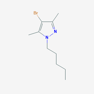 molecular formula C10H17BrN2 B8427828 4-bromo-3,5-dimethyl-1-pentyl-1H-pyrazole 
