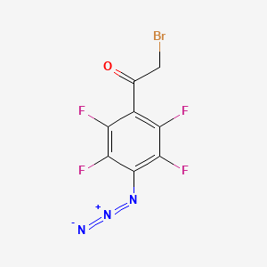 molecular formula C8H2BrF4N3O B8427866 4'-Azido-alpha-bromo-2',3',5',6'-tetrafluoroacetophenone 