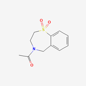 1-(1,1-dioxido-2,3-dihydro-1,4-benzothiazepin-4(5H)-yl)ethanone
