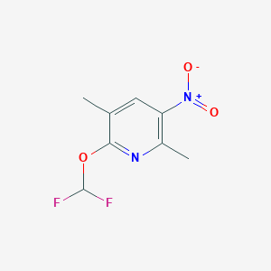 molecular formula C8H8F2N2O3 B8427886 2-(Difluoromethoxy)-3,6-dimethyl-5-nitropyridine 