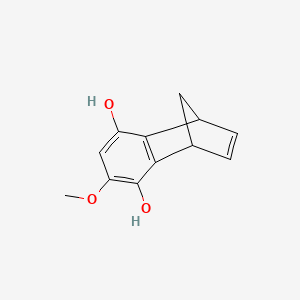 molecular formula C12H12O3 B8427942 1,4-Dihydro-6-methoxy-1,4-methanonaphthalene-5,8-diol 