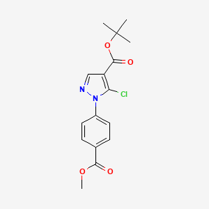 Tert-butyl 5-chloro-1-(4-methoxycarbonylphenyl)pyrazole-4-carboxylate