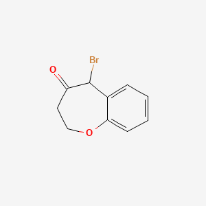 molecular formula C10H9BrO2 B8428028 5-Bromo-2,3-dihydro-5h-benzo[b]oxepin-4-one 