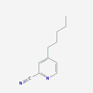 molecular formula C11H14N2 B8428037 4-Pentyl-2-cyanopyridine CAS No. 91717-93-0