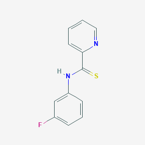molecular formula C12H9FN2S B8428038 N-(3-fluorophenyl)-2-pyridinecarbothioamide 