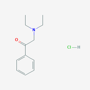 molecular formula C12H18ClNO B8428092 N,N-diethylphenacylamine hydrochloride CAS No. 70964-44-2