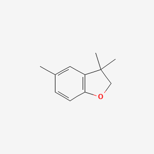 molecular formula C11H14O B8428108 3,3,5-Trimethyl-2,3-dihydrobenzofuran 