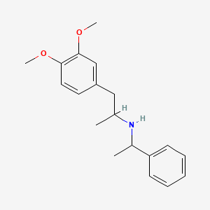 molecular formula C19H25NO2 B8428113 N-alpha-phenyl-ethyl-3,4-dimethoxy-amphetamine 