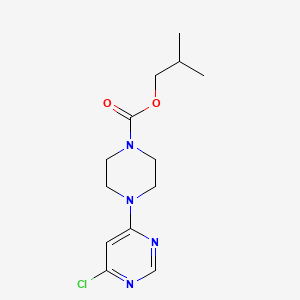 molecular formula C13H19ClN4O2 B8428187 Isobutyl 4-(6-chloropyrimidin-4-yl)piperazine-1-carboxylate 