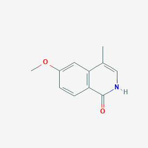 molecular formula C11H11NO2 B8428233 6-methoxy-4-methyl-2H-isoquinolin-1-one 