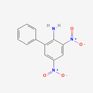 molecular formula C12H9N3O4 B8428248 2-Phenyl-4,6-dinitrobenzenamine 