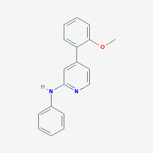 molecular formula C18H16N2O B8428283 4-(2-methoxyphenyl)-N-phenylpyridin-2-amine 