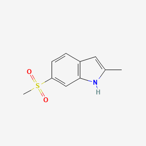 molecular formula C10H11NO2S B8428327 6-methanesulfonyl-2-methyl-1H-indole 