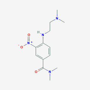 molecular formula C13H20N4O3 B8428363 4-{[2-(Dimethylamino)ethyl]amino}-n,n-dimethyl-3-nitrobenzamide 