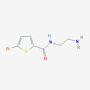 molecular formula C7H9BrN2OS B8428392 N-(2-aminoethyl)-5-bromothiophene-2-carboxamide 