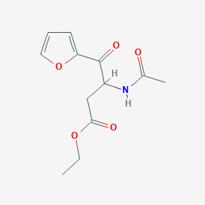 Ethyl 3-acetylamino-3-(2-furylcarbonyl)propionate