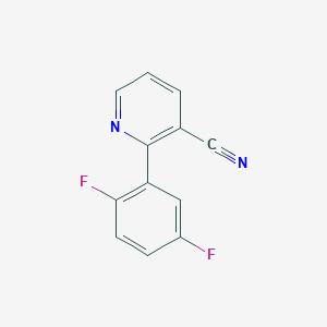 molecular formula C12H6F2N2 B8428430 2-(2,5-Difluoro-phenyl)-nicotinonitrile 