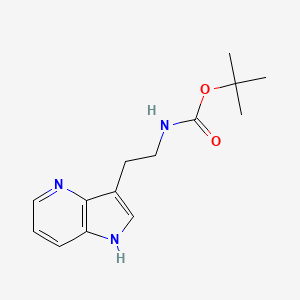 molecular formula C14H19N3O2 B8428529 tert-butyl 2-(1H-pyrrolo[3,2-b]pyridin-3-yl)ethylcarbamate CAS No. 554453-20-2