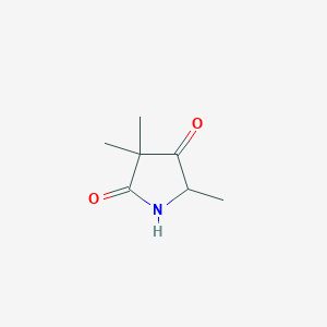 molecular formula C7H11NO2 B8428644 3,3,5-Trimethylpyrrolidine-2,4-dione 