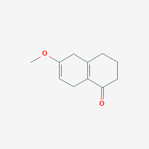 molecular formula C11H14O2 B8428671 6-methoxy-3,4,5,8-tetrahydro-2H-naphthalen-1-one 