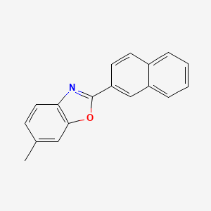 molecular formula C18H13NO B8428677 2-(2-Naphthyl)-6-methylbenzoxazole 