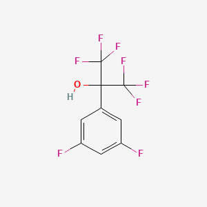 molecular formula C9H4F8O B8428712 1,3-Difluoro-5-(hexafluoro-2-hydroxyprop-2-yl)benzene 