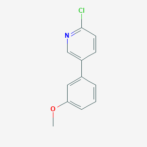 molecular formula C12H10ClNO B8428741 2-Chloro-5-(3-methoxyphenyl)pyridine 