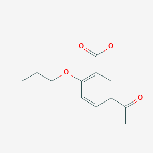 molecular formula C13H16O4 B8428750 Methyl 5-Acetyl-2-n-propoxybenzoate 