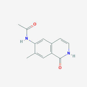 molecular formula C12H12N2O2 B8428760 N-(7-methyl-1-oxo-1,2-dihydro-isoquinolin-6-yl)-acetamide 