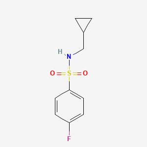 molecular formula C10H12FNO2S B8428762 N-Cyclopropylmethyl-4-fluoro-benzenesulfonamide 