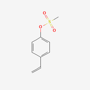 molecular formula C9H10O3S B8428784 Methanesulfonic acid 4-vinylphenyl ester 