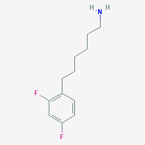 molecular formula C12H17F2N B8428796 6-(2,4-Difluorophenyl)hexylamine 