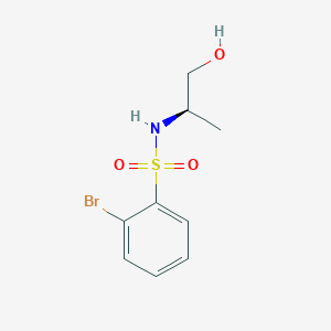 molecular formula C9H12BrNO3S B8428817 (R)-2-bromo-N-(1-hydroxypropan-2-yl)benzene-sulfonamide 
