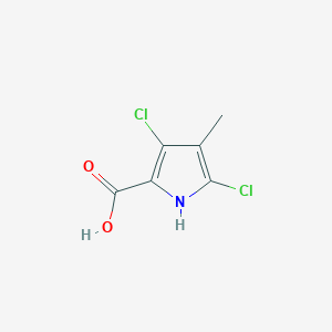 molecular formula C6H5Cl2NO2 B8428827 3,5-dichloro-4-methyl-1H-pyrrole-2-carboxylic acid 