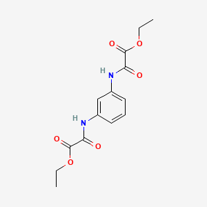 molecular formula C14H16N2O6 B8428841 Ethyl (3-{[ethoxy(oxo)acetyl]amino}anilino)(oxo)acetate 