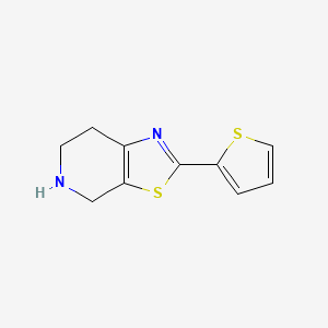 molecular formula C10H10N2S2 B8428873 2-Thiophen-2-yl-4,5,6,7-tetrahydro-thiazolo[5,4-c]pyridine 