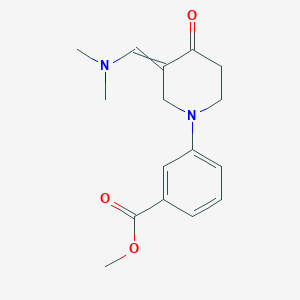 molecular formula C16H20N2O3 B8428898 Methyl-3-(3-dimethylaminomethylene-4-oxopiperidin-1-yl)-benzoate 