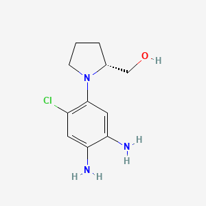 molecular formula C11H16ClN3O B8428902 (R)-1-(4,5-Diamino-2-chloro-phenyl)-2-hydroxymethyl-pyrrolidine 