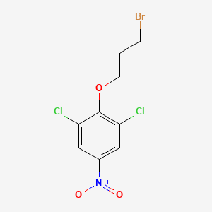 molecular formula C9H8BrCl2NO3 B8428924 1-Bromo-3-(2,6-dichloro-4-nitrophenyloxy)propane 
