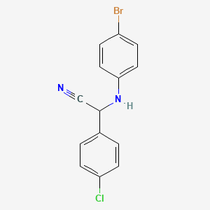 molecular formula C14H10BrClN2 B8428942 4-Chlorophenyl(4-bromophenylamino)acetonitrile 