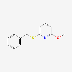molecular formula C13H13NOS B8429006 2-(Benzylthio)-6-methoxypyridine 