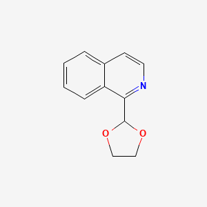 molecular formula C12H11NO2 B8429013 1-(1,3-Dioxolan-2-yl)isoquinoline 