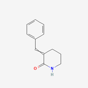 molecular formula C12H13NO B8429037 3-(Benzylidene)-2-piperidone 