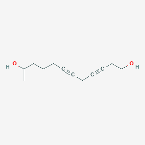 molecular formula C12H18O2 B8429042 3,6-Dodecadiyn-1,11-diol 